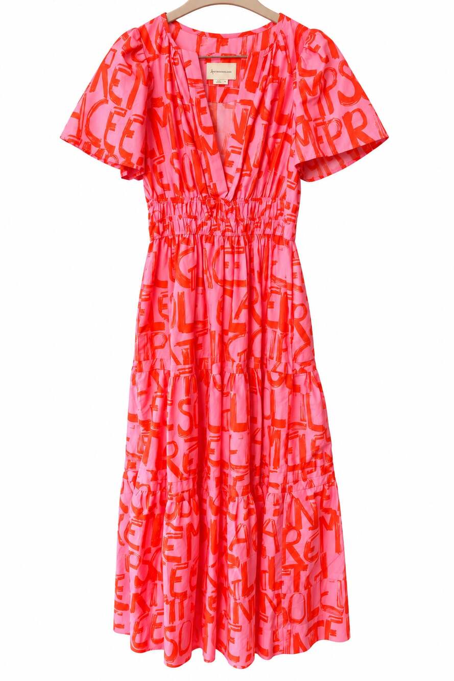 By Anthropologie The Somerset Maxi Dress Size Xs Pink